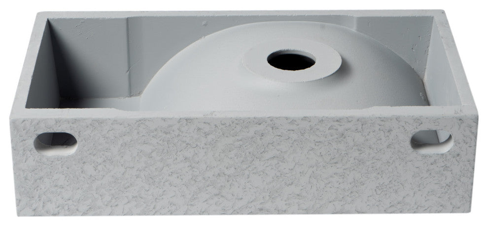 ALFI brand ABCO108 16" Small Rectangular Wall Mounted Bathroom Sink