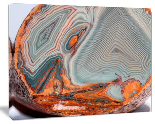 Beautiful Lake Superior Agate, Abstract Canvas Art Print, 40"x30"