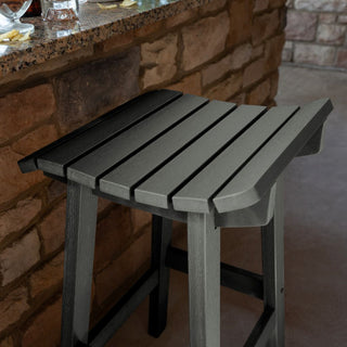 Summit Square Bar Height Stool, Coastal Teak