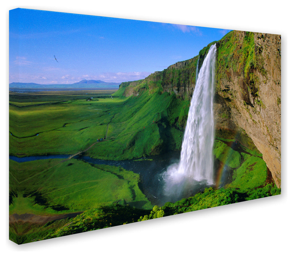 "Large Waterfall" by Robert Harding Picture Library, Canvas Art, 12"x19"