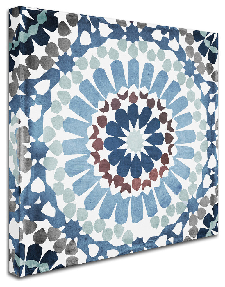 Color Bakery 'Moroccan Blues IV' Canvas Art, 14"x14"