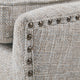 Madison Park Garbo High Winged Dining Chair, Light Grey