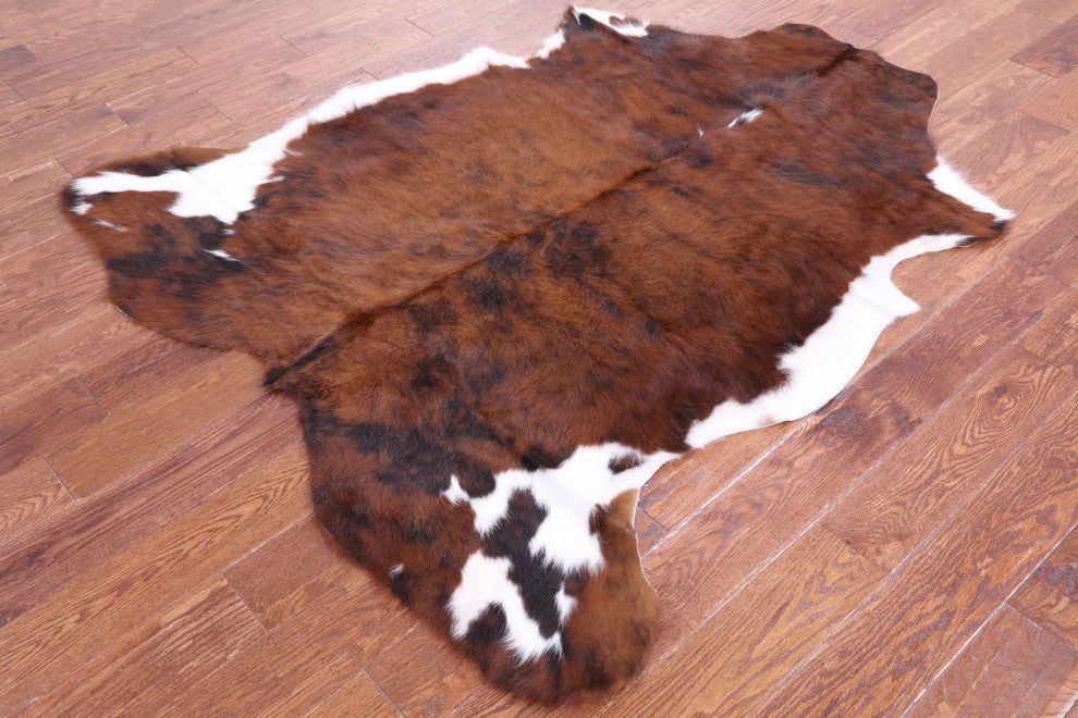 Organic Natural Hair-On Cowhide Area Rug 5' 10" X 5' 1" C1732