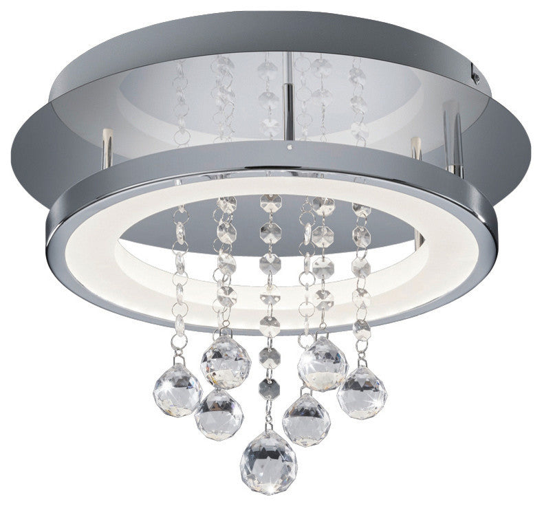 Dorian LED Ceiling Light, Chrome