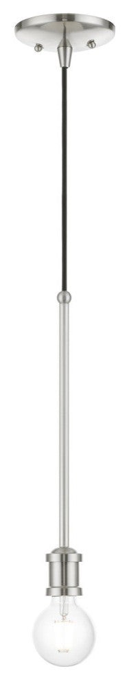 Lansdale 1 Light Brushed Nickel Single Pendant