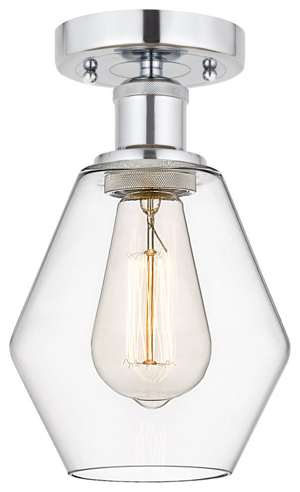 Innovations 616-1F-PC-G652-6 Cindyrella 1 Light Semi-Flush Mount Polished Chrome