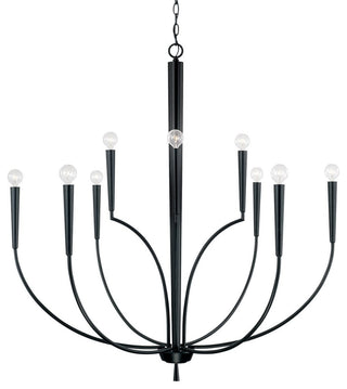 Capital Lighting 445901 Holden 10 Light 40"W Taper Candle - Matte Black