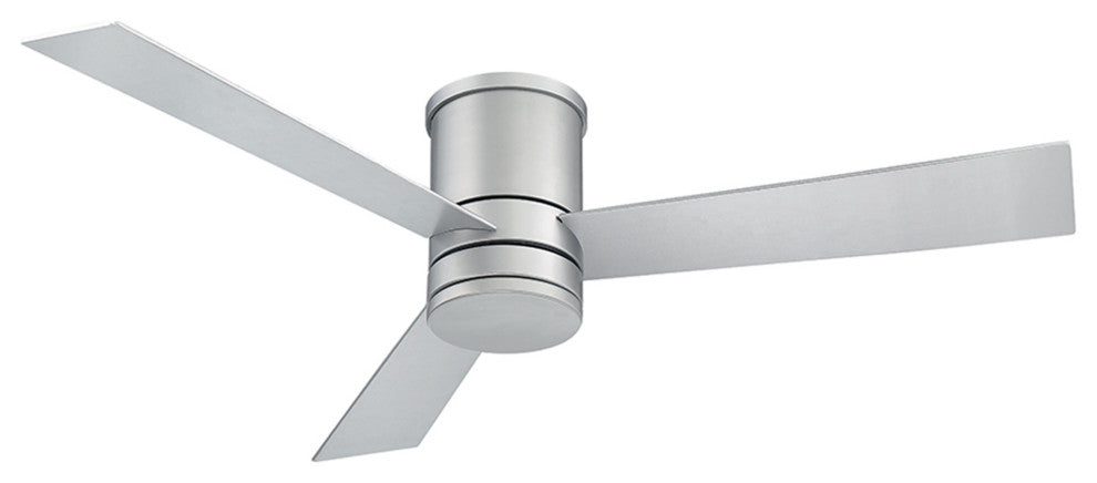 Modern Forms Axis Flush Mount Ceiling Fan, Titanium Silver