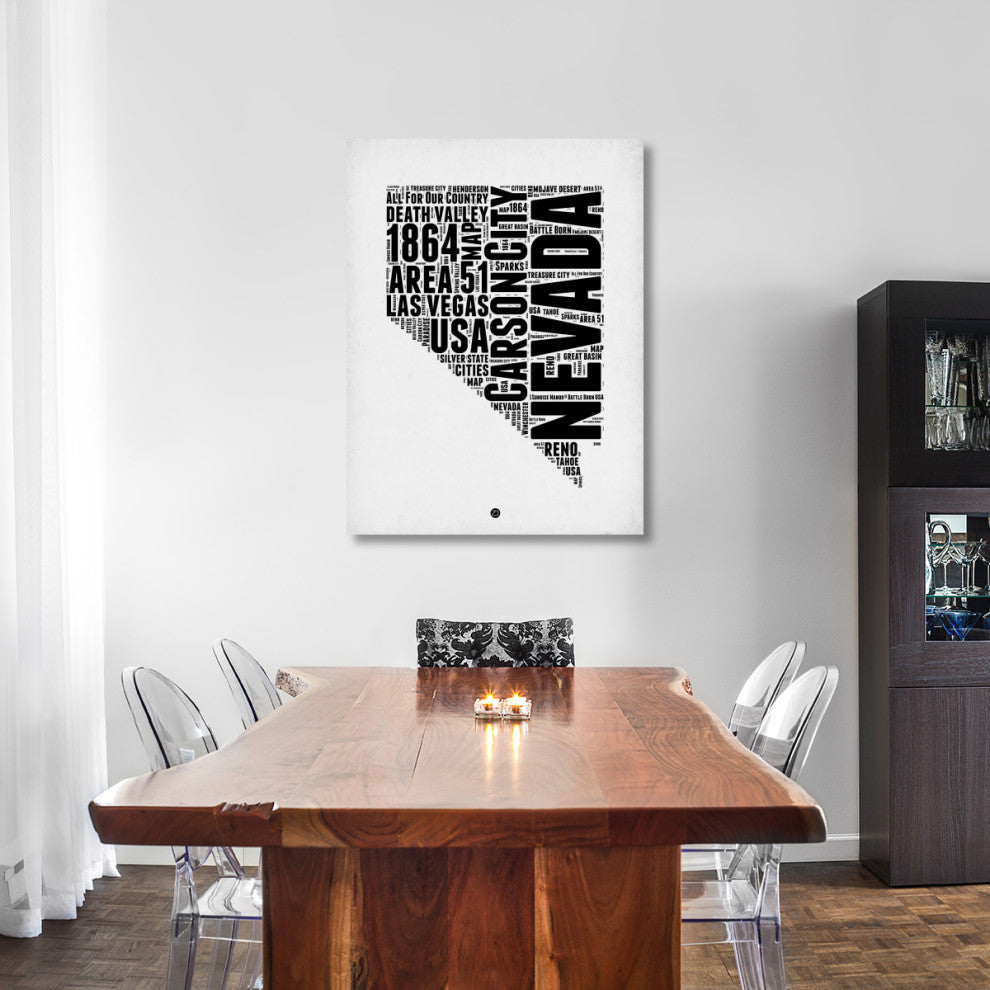 "Nevada Word Cloud 2" Fine Art Print