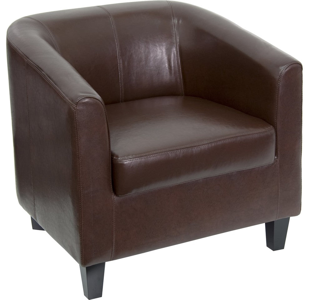 Brown Leather Lounge Chair