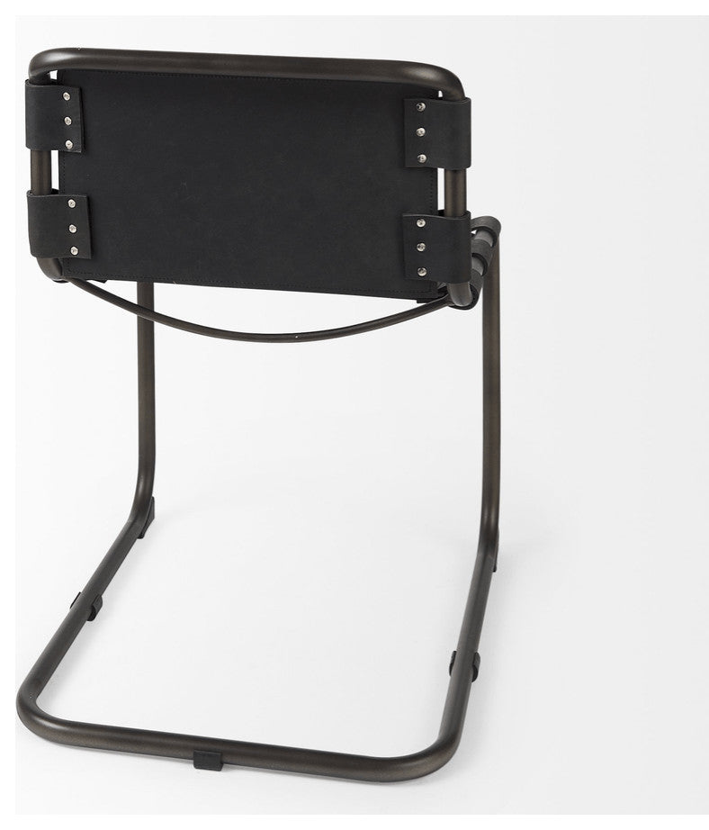 Black Leather Side chair