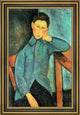 Amedeo Modigliani A Boy - 16" x 24" Framed Premium Canvas Print