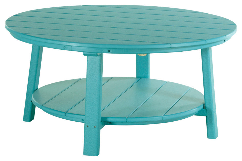 Poly Deluxe Conversation Table, Aruba Blue