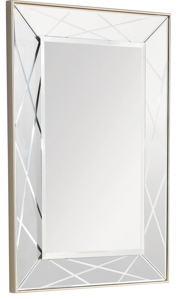 Champagne Finish Wall Mirror