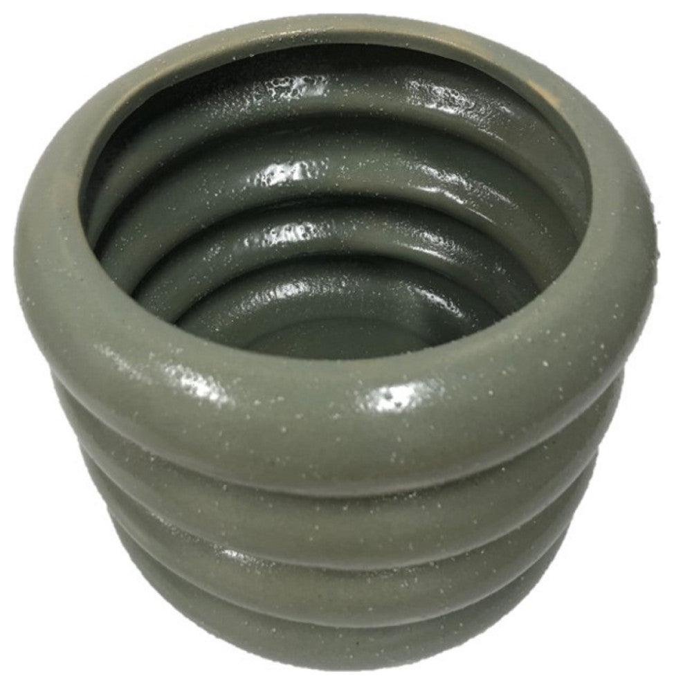Bibendum Planter, Sage