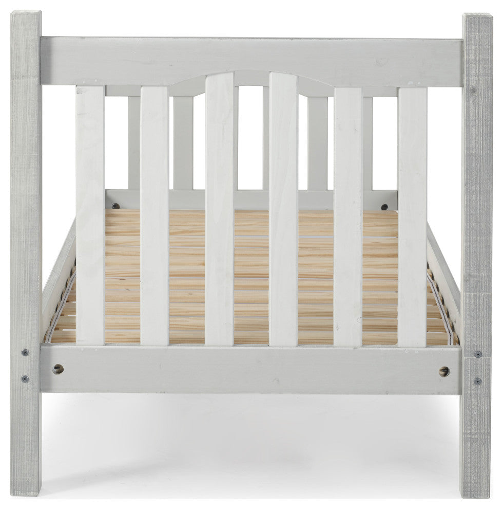 Mission Twin Bed, Gray