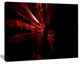 3D Red Crystal Background, Abstract Canvas Art Print, 20"x12"