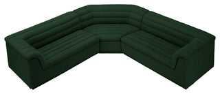 Cascade Upholstered Modular Sofa, Green, Boucle Fabric, Corner Sectional