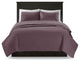 Madison Park Quebec Reversible Quilt Set, Purple