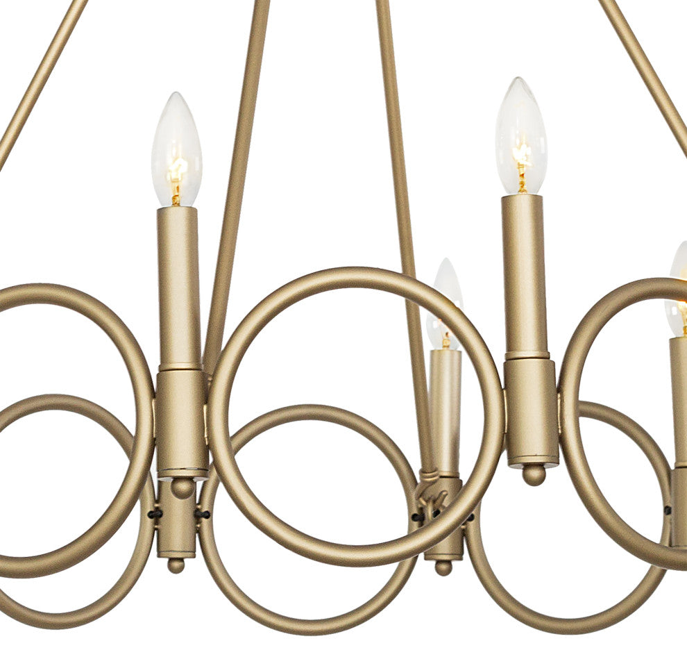 12 Light Wagon Wheel Candle Style Chandelier, Brass Dust