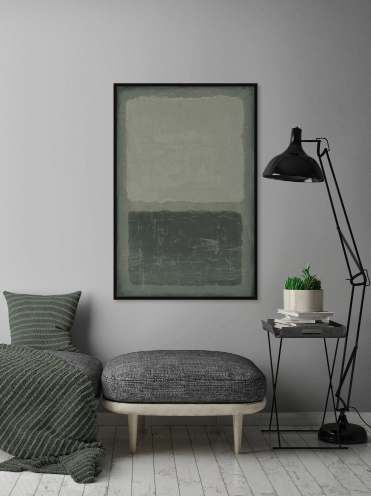 "Racial Tension" Floater Framed Painting Print on Canvas, 20x30