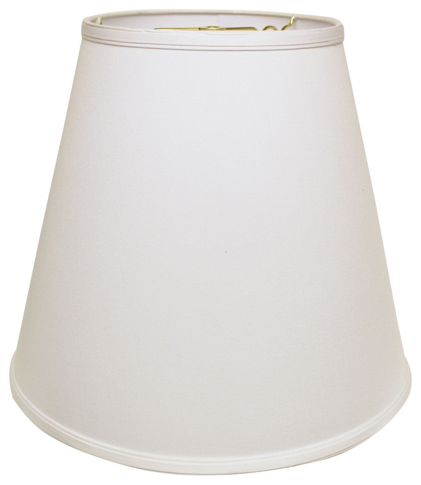 18" White Deep Empire No Slub Lampshade