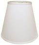 18" White Deep Empire No Slub Lampshade