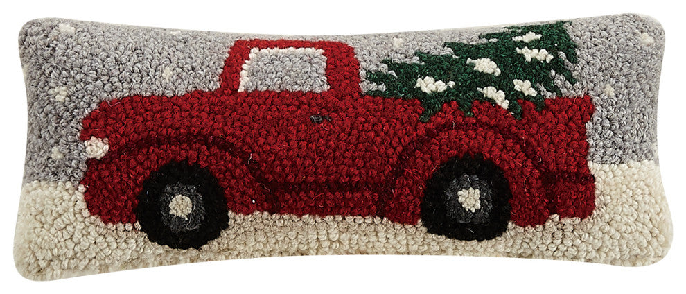 Christmas Truck Hook Pillow