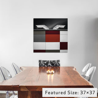 "Mondrisio" by Gilbert Claes, 12x12x1.5