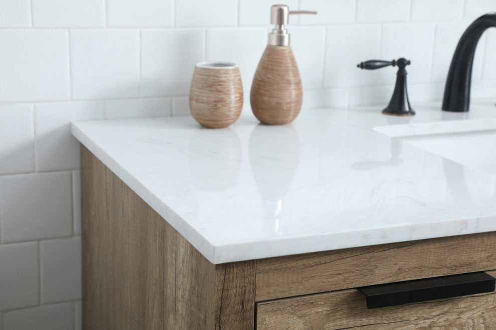 Bethany Single Bathroom Vanity, Natural Oak, 48"