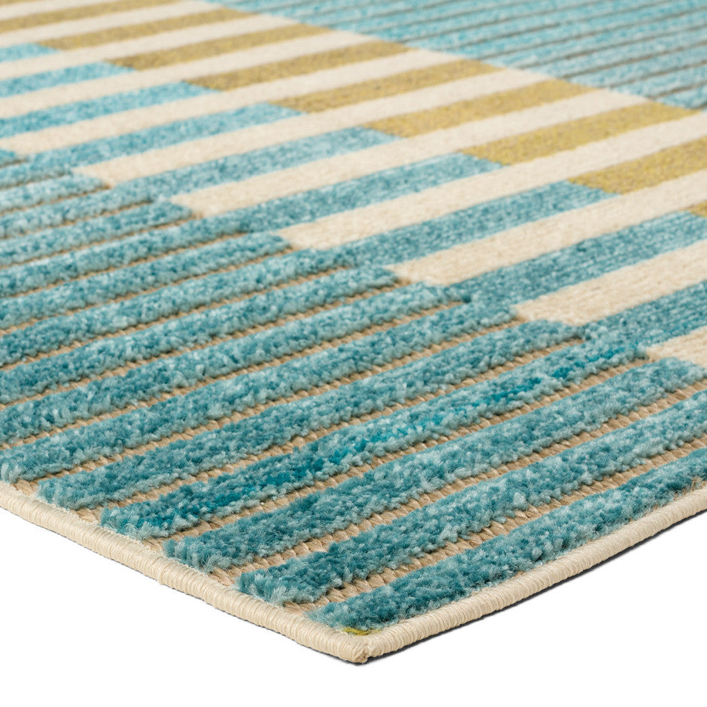 Jaipur Living Nori Geometric Blue Area Rug, 7''6"x9''6"