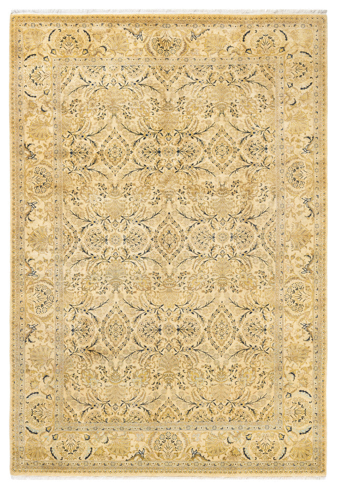 Catalina, One-of-a-Kind Hand-Knotted Area Rug Ivory, 6'2"x8'10"
