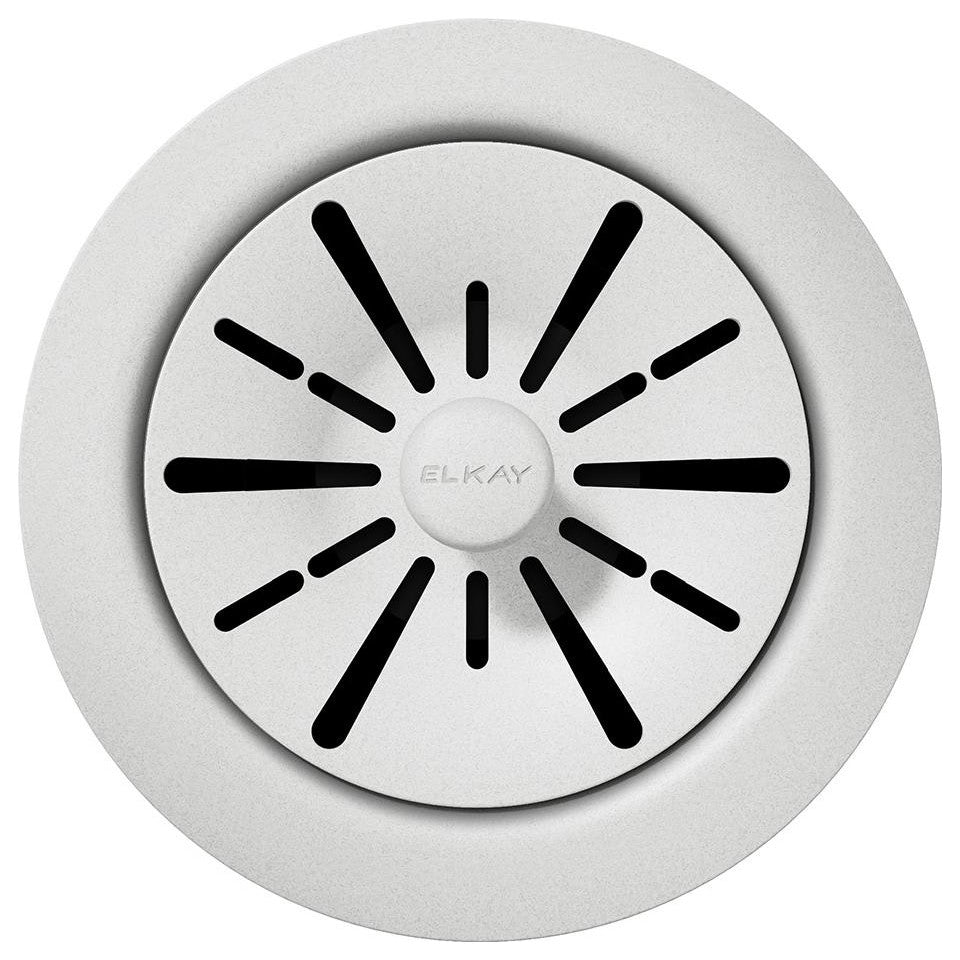 LKPDQD1WH Elkay Quartz Perfect Drain 3-1/2" Polymer Disposer Flange, White