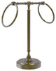 Vanity Top 2 Towel Ring Guest Towel Holder, Antique Brass
