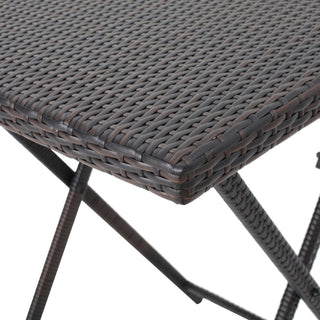 GDF Studio 5-Piece Marinelli Outdoor Multibrown Wicker Bar Set