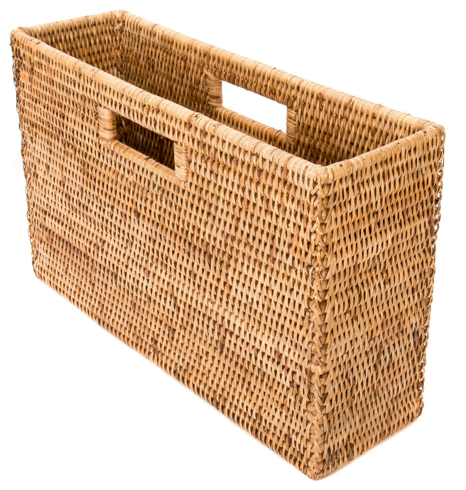 Artifacts Rattan™ Rectangular Magazine Holder, Honey Brown