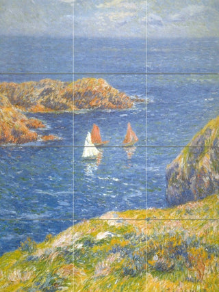 Tile Mural Calm Seas Kitchen Bathroom Wall Backsplash 6" Marble