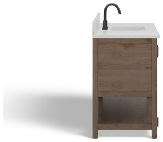 The Betsy Bathroom Vanity, Brown, 54", Single Sink, Freestanding