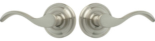 Rockwell Premium Solid Brass Chelsea Passage Lever Set, Brushed Nickel