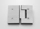 78"x43" Frameless Shower Door, Glass Hinge, Brushed Nickel