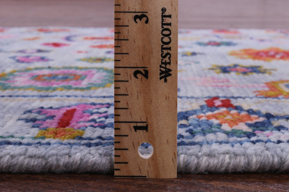 2' 7" X 12' 1" Runner Turkish Oushak Hand-Knotted Wool Rug - Q15906