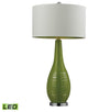 Dimond Etched Ceramic Bright Green Table Lamp, LED