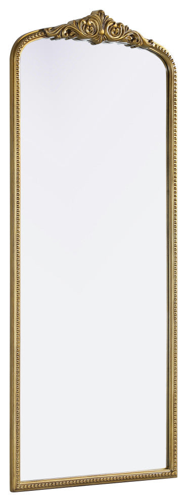Home Living Vintage Resin Mirror 30x72, Antique Brass