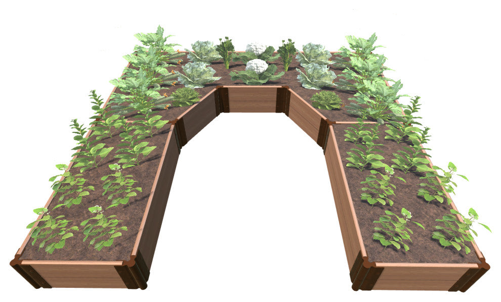 Classic Sienna Walk-In Topolski' 8'x8'x11" Raised Garden Bed, 1" Profile