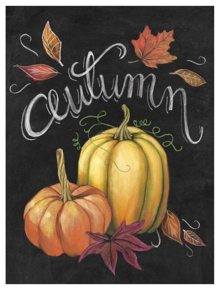 "Autumn Harvest I Gold Pumpkin" Digital Paper Print by Mary Urban, 26"x34"
