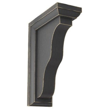 2 1/4"Wx5"Dx7"H Hamilton Traditional Wood Vintage Decor Bracket, Black