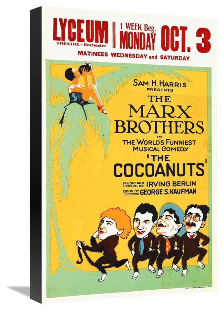 "Marx Brothers - Cocoanuts 01" Canvas by Hollywood Photo Archive, 14x22"