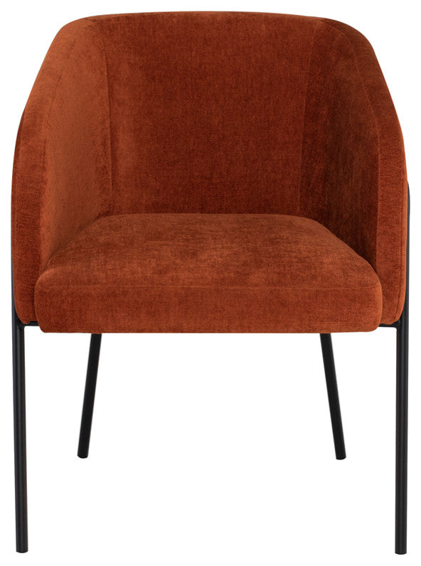 Estella Terracotta Fabric Dining Chair
