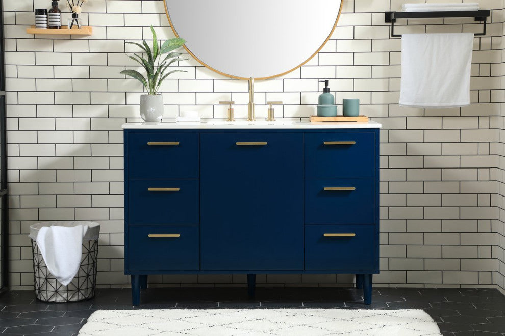Bailey 48" Bathroom Vanity, Blue