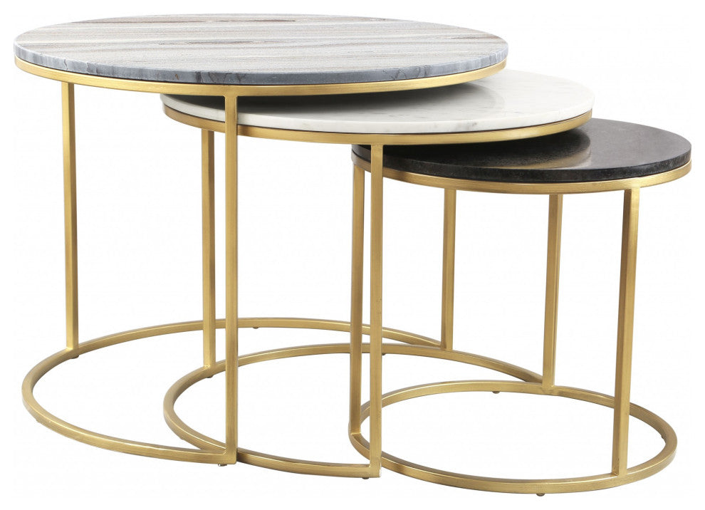 Franco Nesting Coffee Tables Multicolor